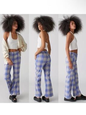 Urban Outfitters Isabella Plaid Flare Pants
